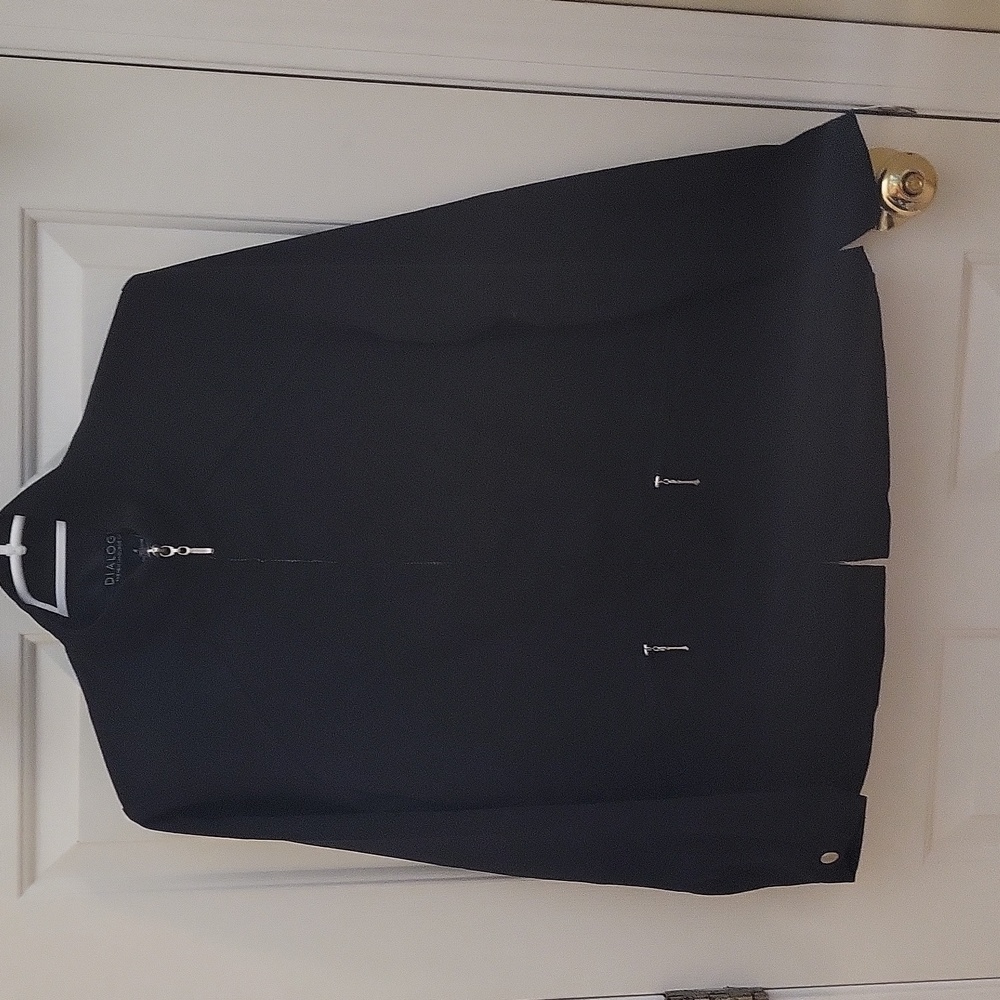Like New Dialogue Black Moto Style Jacket, Size 4
